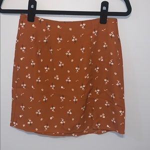 floral print mini pencil skirt